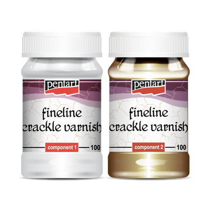 Pentart Fineline 2 componentes Craquelé Barniz - 2 x 100 ml