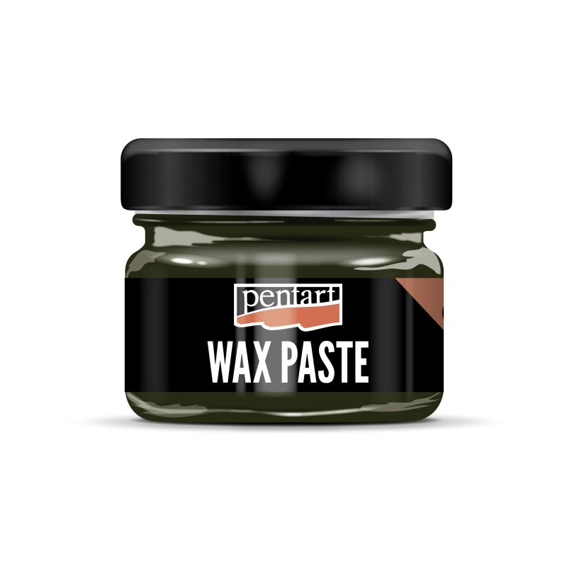 Pentart Pasta de cera de abeja coloreada 20 ml - Olijf