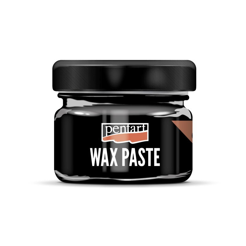 Pentart Pasta de cera de abeja coloreada 20 ml - Negro