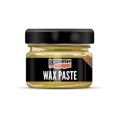 Pentart Pasta de cera de abeja coloreada 20 ml - Metallic Amarillo
