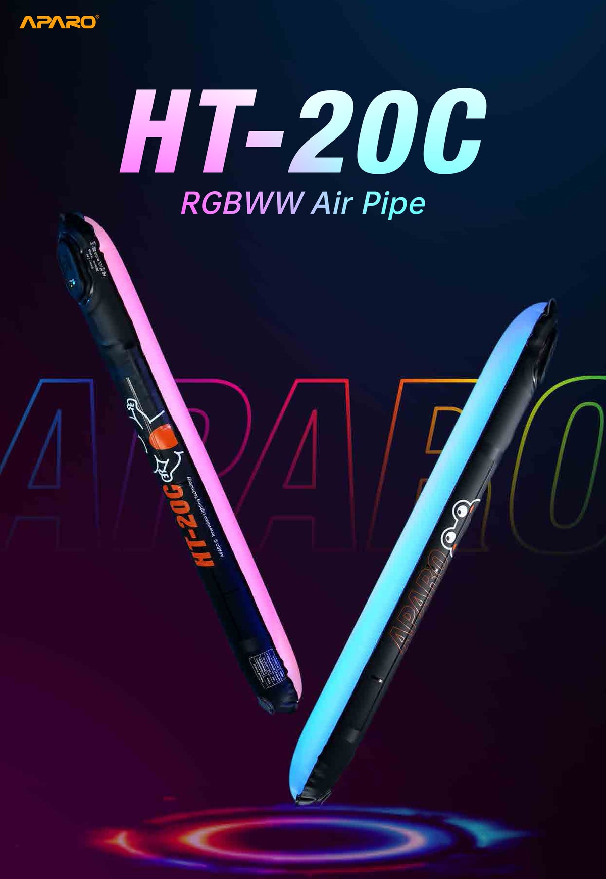 Aparo RGBWW LED Aire Tubo HT-20C