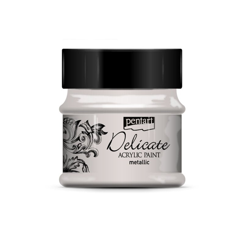 Pentart Delicate Metallic Pintura acrílica 50 ml - Plata