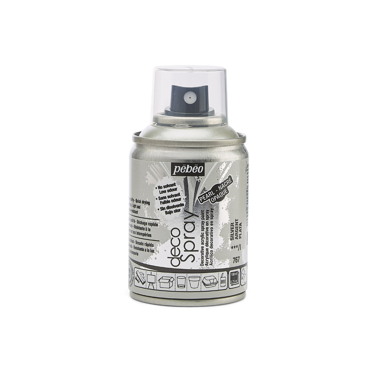 Pebeo Decospray Acryl Decoratieverf 100 ml - Plata