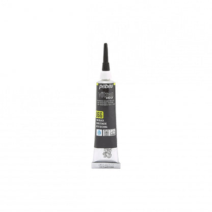 Pebeo Vitrea 160 Relief Omlijning 20 ml - 66 - Ink Black