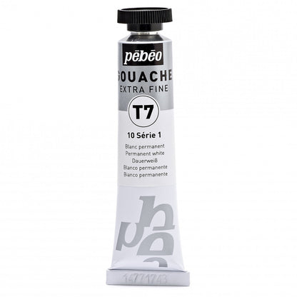 Pebeo Extra-Fijne Gouache T7 20 ml - Blanco permanente