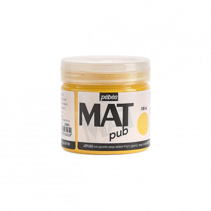 Pebeo Mat Pub Pintura acrílica 140 ml - Verguld Amarillo