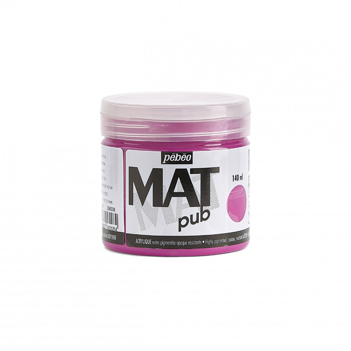 Pebeo Mat Pub Pintura acrílica 140 ml - Tyrisch Roze