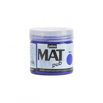 Pebeo Mat Pub Pintura acrílica 140 ml - Azul ultramar