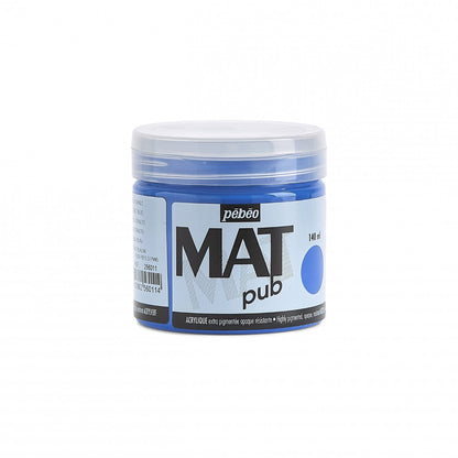 Pebeo Mat Pub Pintura acrílica 140 ml - Azul cobalto