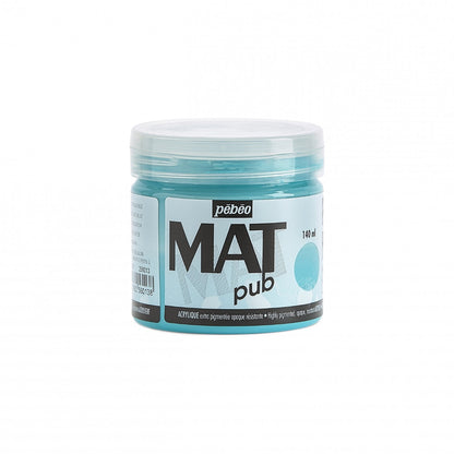 Pebeo Mat Pub Pintura acrílica 140 ml - Turkooisblauw