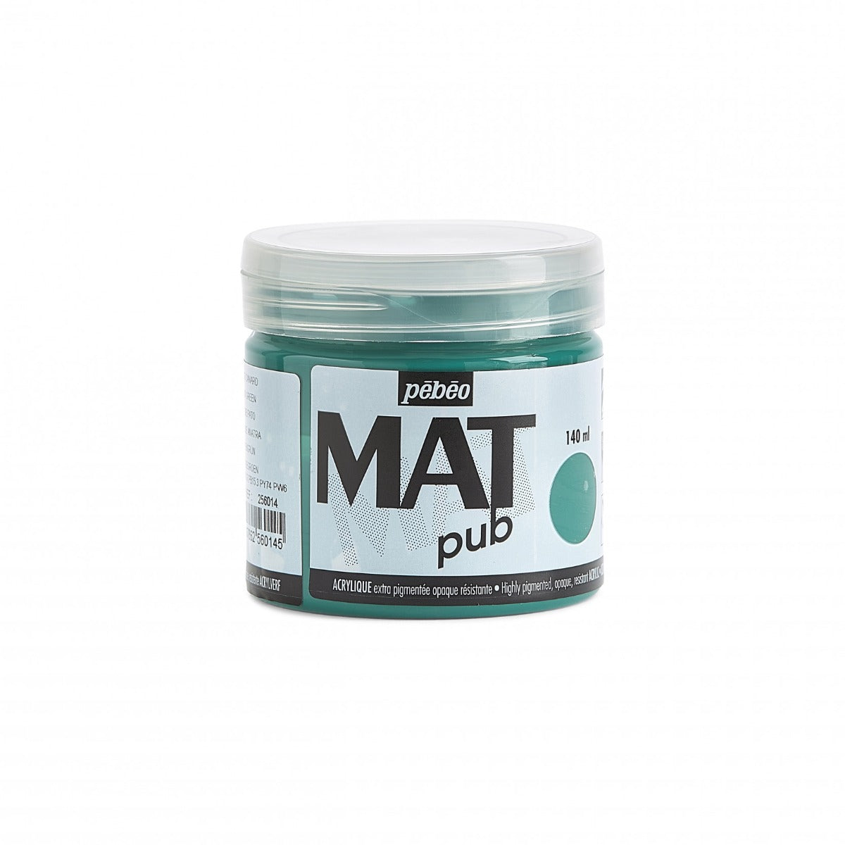 Pebeo Mat Pub Pintura acrílica 140 ml - Blauwgroen
