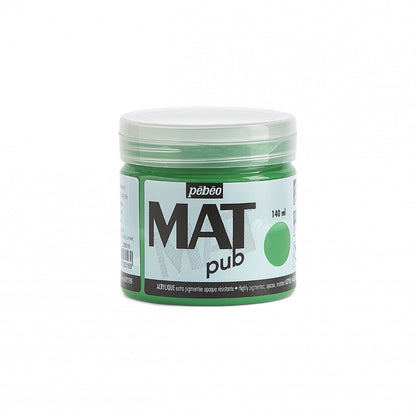 Pebeo Mat Pub Pintura acrílica 140 ml - Permanent Verde