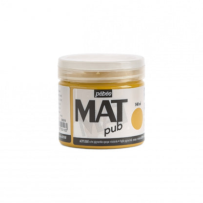 Pebeo Mat Pub Pintura acrílica 140 ml - Ocre amarillo