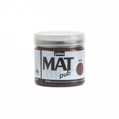 Pebeo Mat Pub Pintura acrílica 140 ml - Sombra tostada