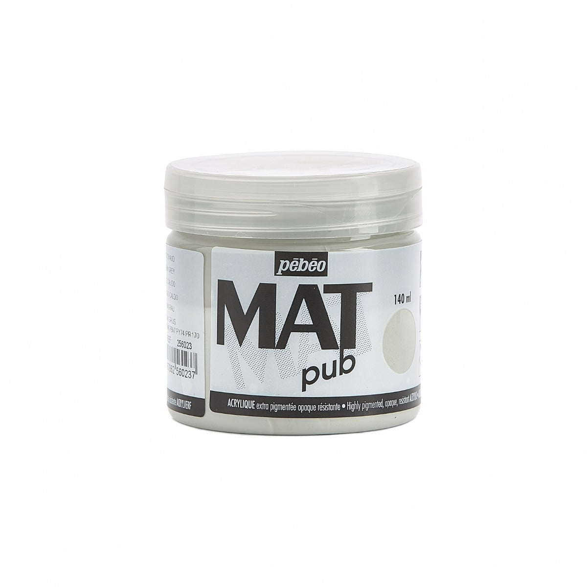 Pebeo Mat Pub Pintura acrílica 140 ml - Gris cálido