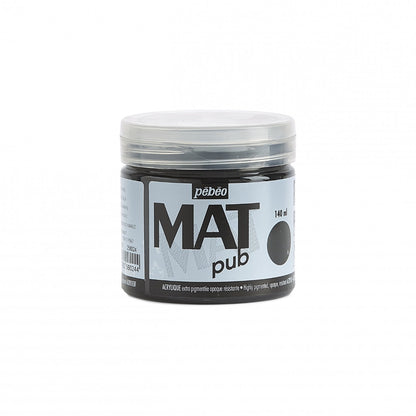 Pebeo Mat Pub Pintura acrílica 140 ml - Ivoorzwart