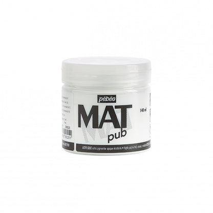 Pebeo Mat Pub Pintura acrílica 140 ml - Blanco permanente