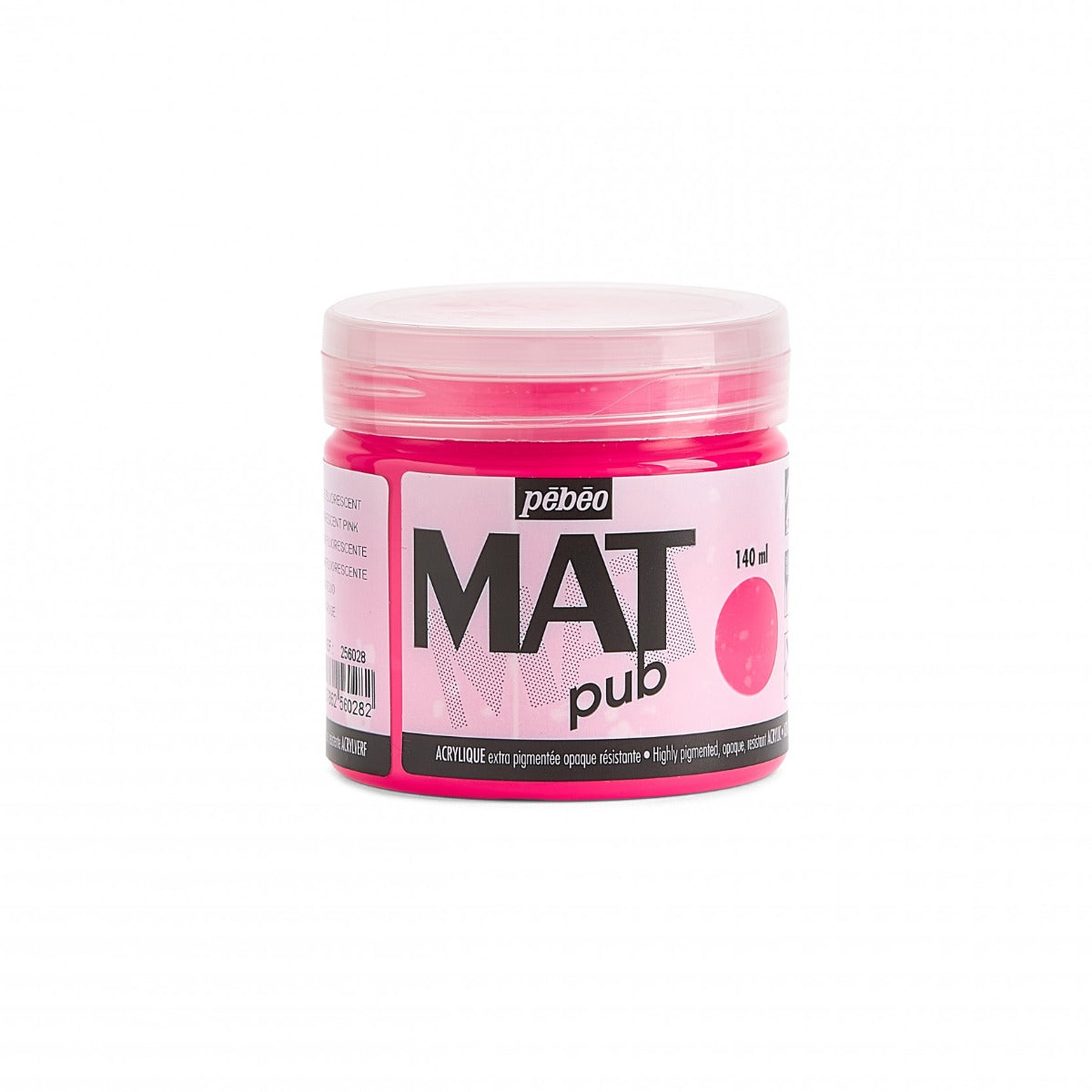 Pebeo Mat Pub Pintura acrílica 140 ml - Fluorescente Roze