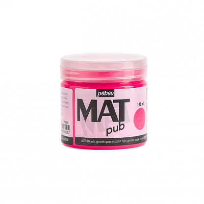Pebeo Mat Pub Pintura acrílica 140 ml - Fluorescente Roze