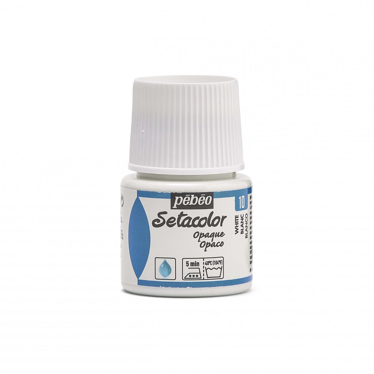 Pebeo Setacolor Opaque Pintura textil 45 ml - 10 - Blanco
