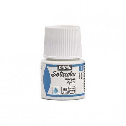 Pebeo Setacolor Opaque Pintura textil 45 ml - 10 - Blanco