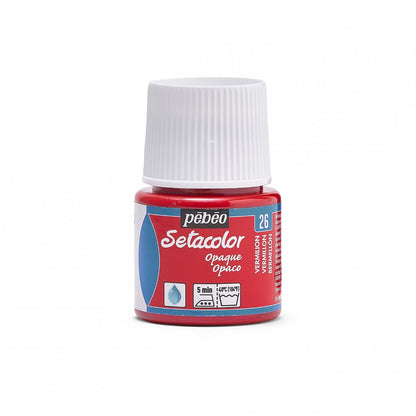 Pebeo Setacolor Opaque Pintura textil 45 ml - 26 - Bermellón