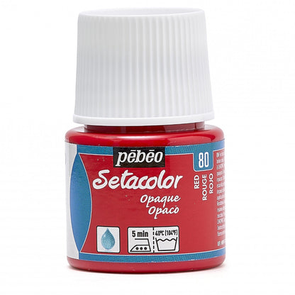 Pebeo Setacolor Opaque Pintura textil 45 ml - 80 - Rojo