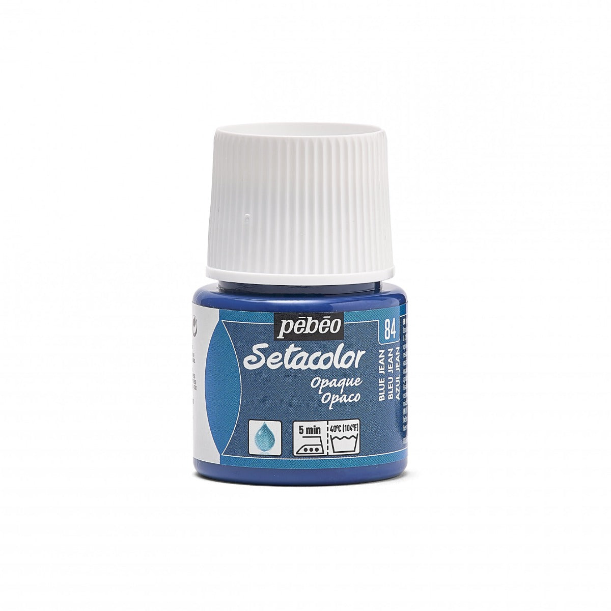 Pebeo Setacolor Opaque Pintura textil 45 ml - 84 - Jeansblauw