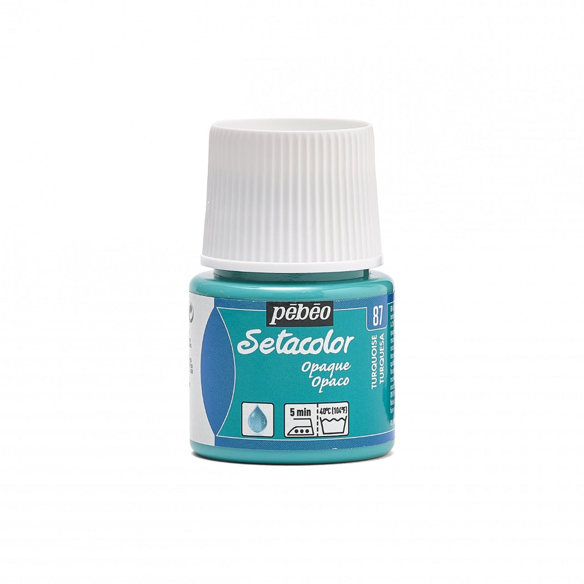 Pebeo Setacolor Opaque Pintura textil 45 ml - 87 - Turkoois