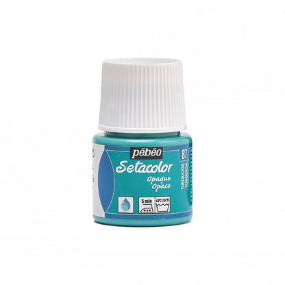 Pebeo Setacolor Opaque Pintura textil 45 ml - 87 - Turkoois
