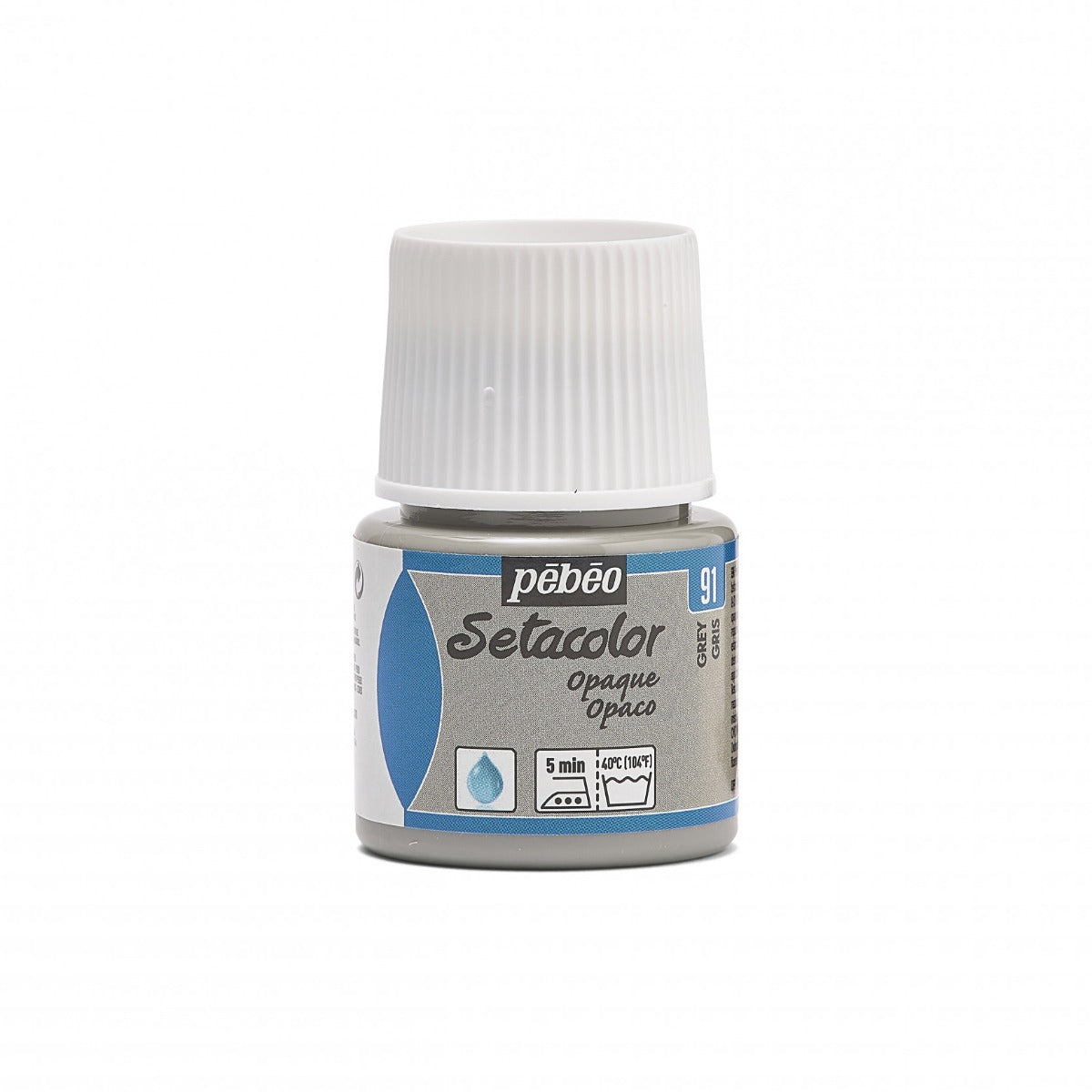 Pebeo Setacolor Opaque Pintura textil 45 ml - 91 - Gris
