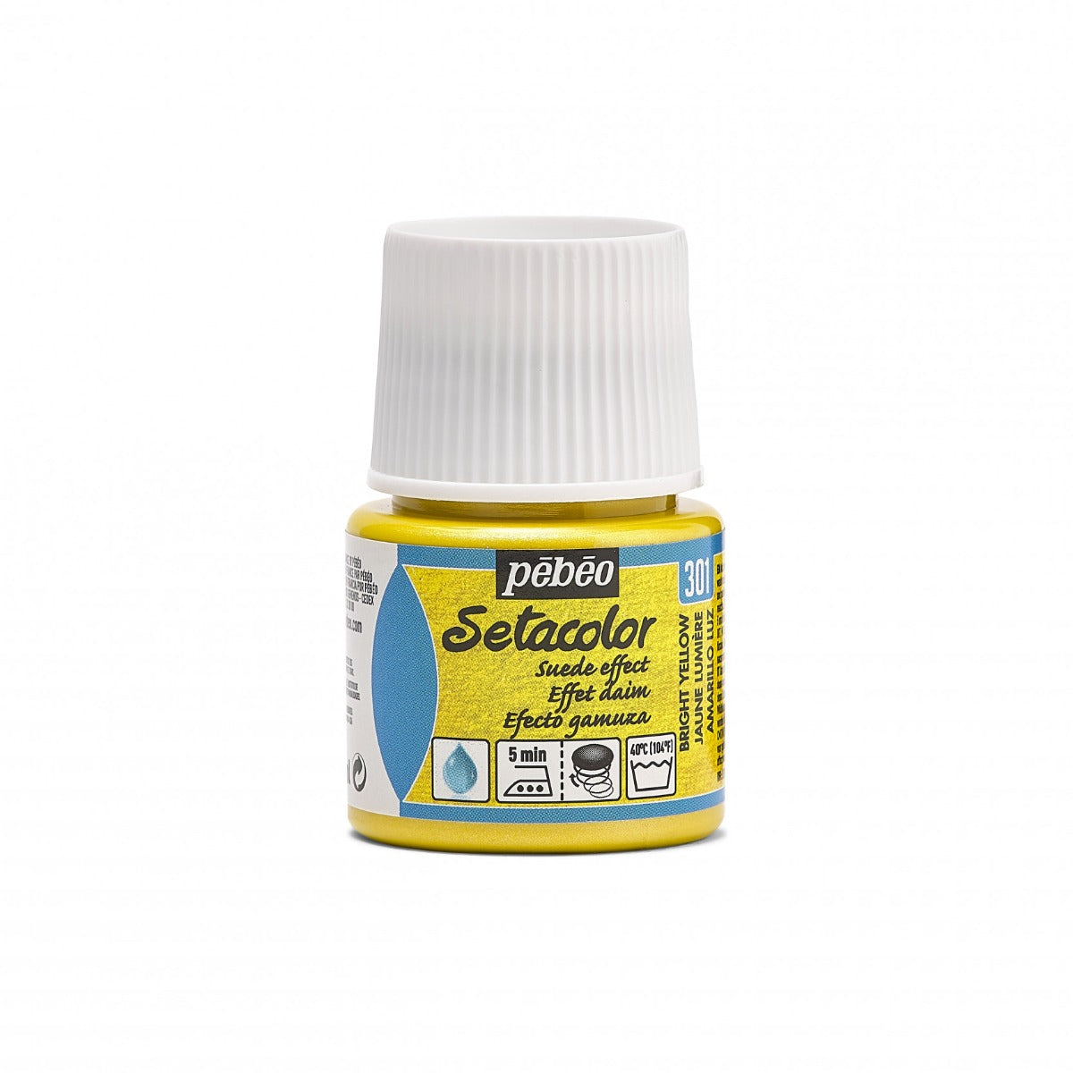 Pebeo Setacolor Opaque Suede Pintura textil 45 ml - Brillante Amarillo