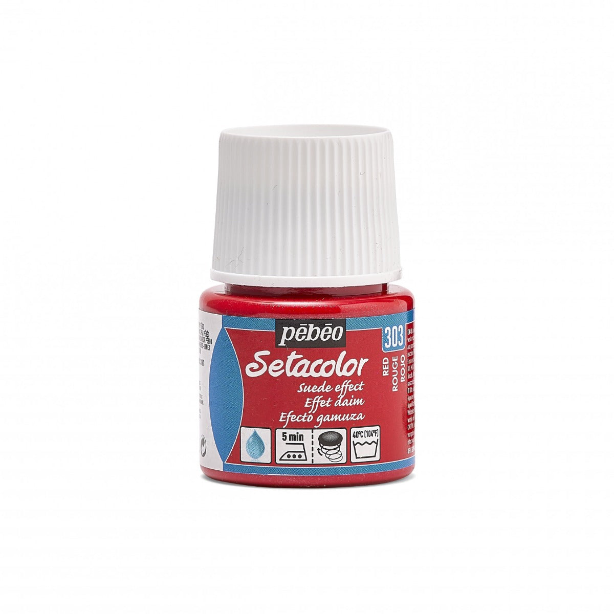 Pebeo Setacolor Opaque Suede Pintura textil 45 ml - Rojo
