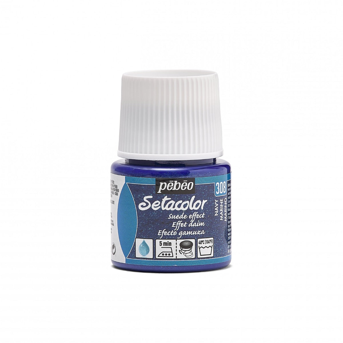 Pebeo Setacolor Opaque Suede Pintura textil 45 ml - Marine