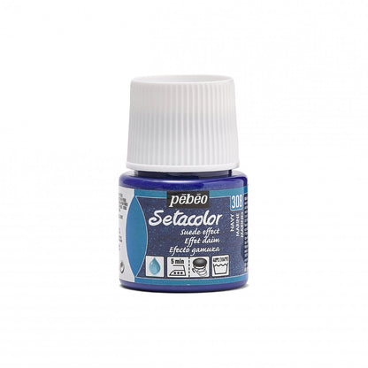 Pebeo Setacolor Opaque Suede Pintura textil 45 ml - Marine