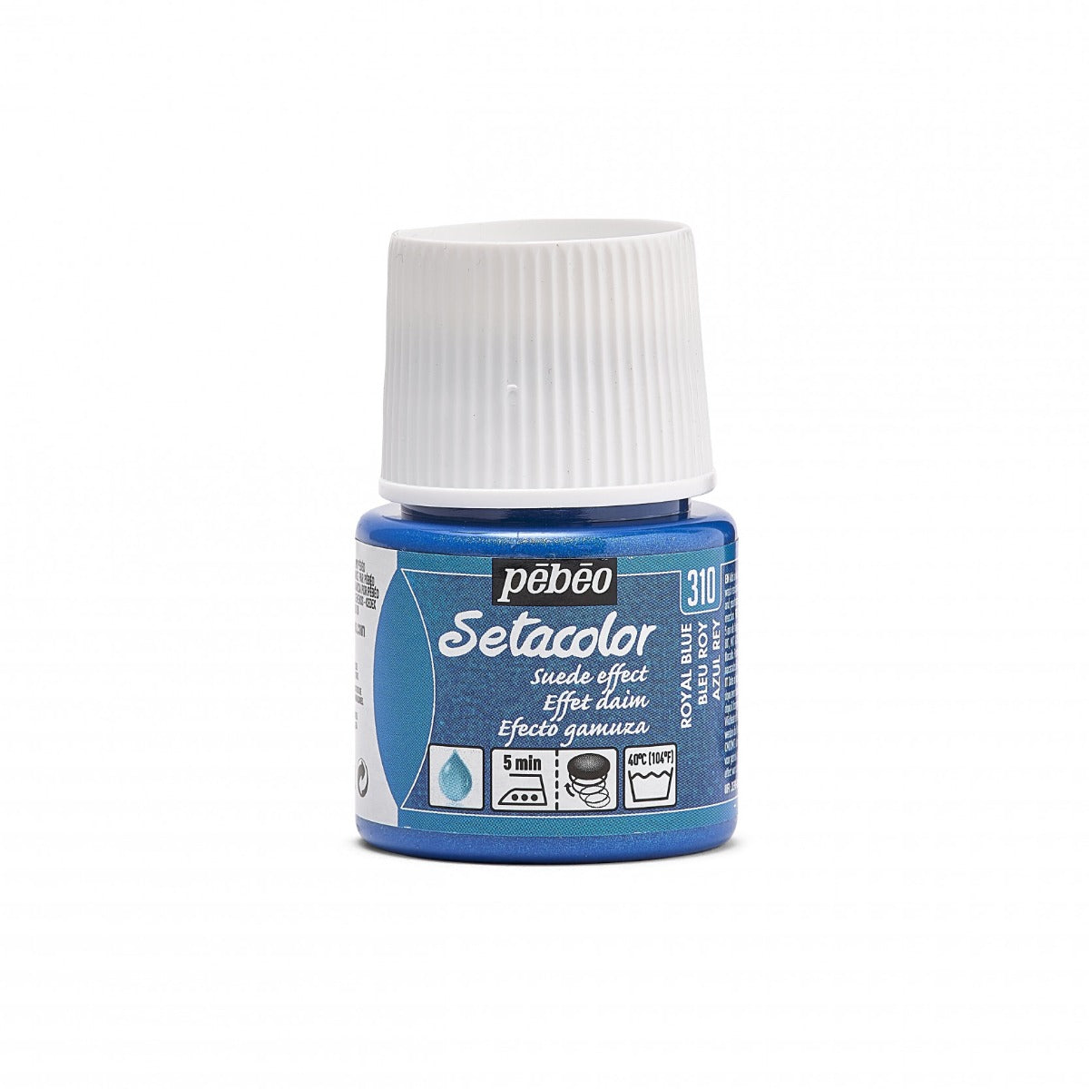 Pebeo Setacolor Opaque Suede Pintura textil 45 ml - Koningsblauw
