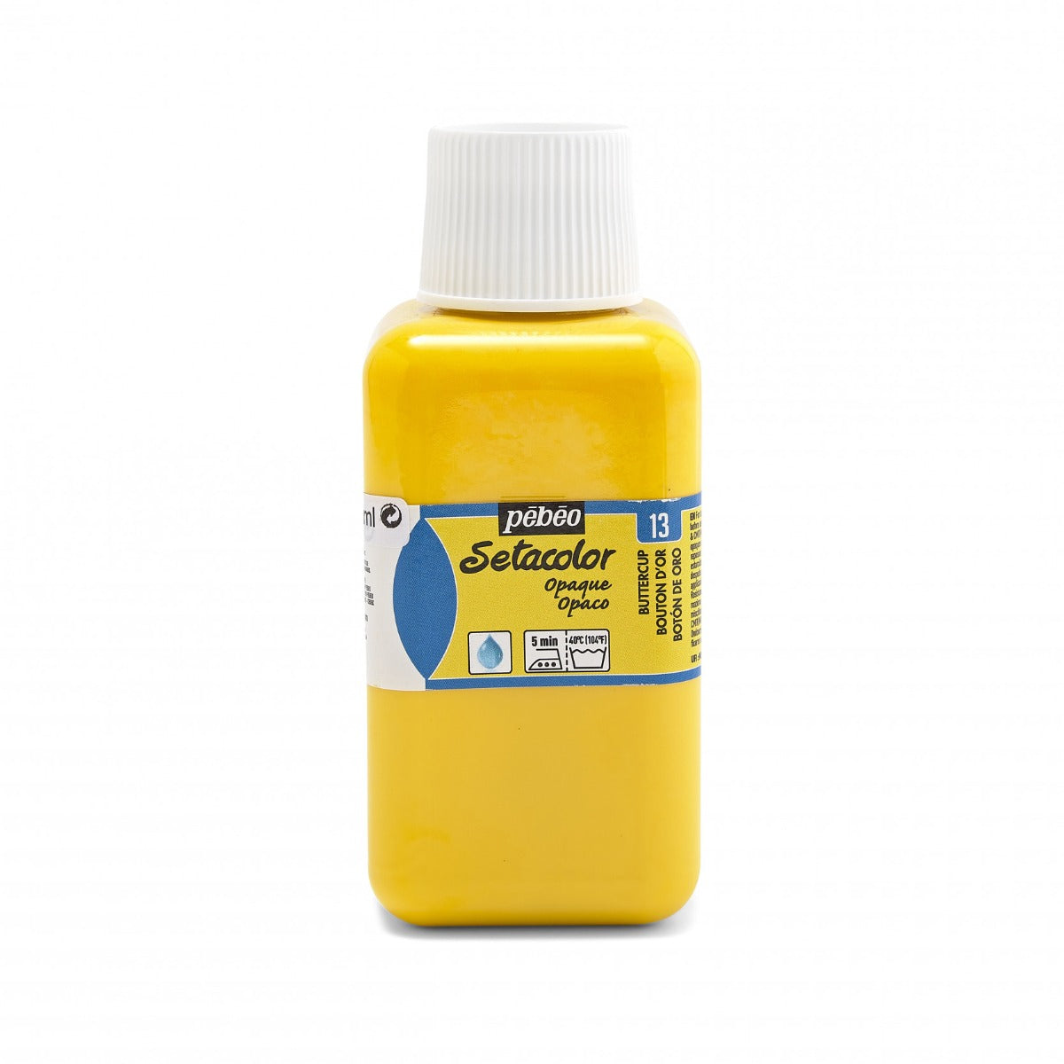 Pebeo Setacolor Opaque Pintura textil 250 ml - 13 - Botón de oro