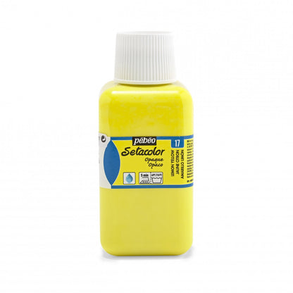 Pebeo Setacolor Opaque Pintura textil 250 ml - 17 - Citroengeel