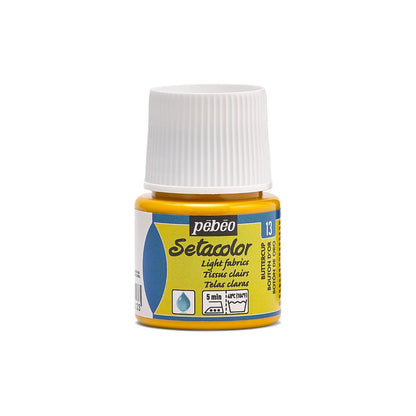 Pebeo Setacolor Light Fabric Pintura textil 45 ml - 13 - Botón de oro