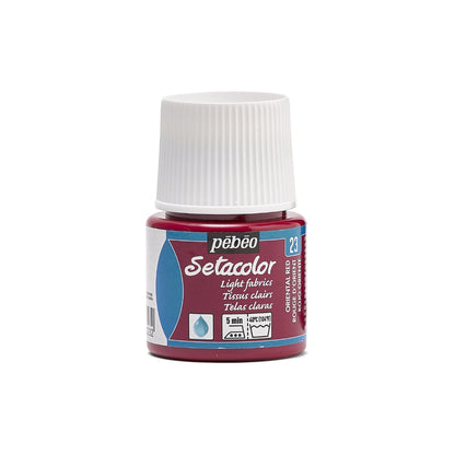 Pebeo Setacolor Light Fabric Pintura textil 45 ml - 23 - Oriental Rojo