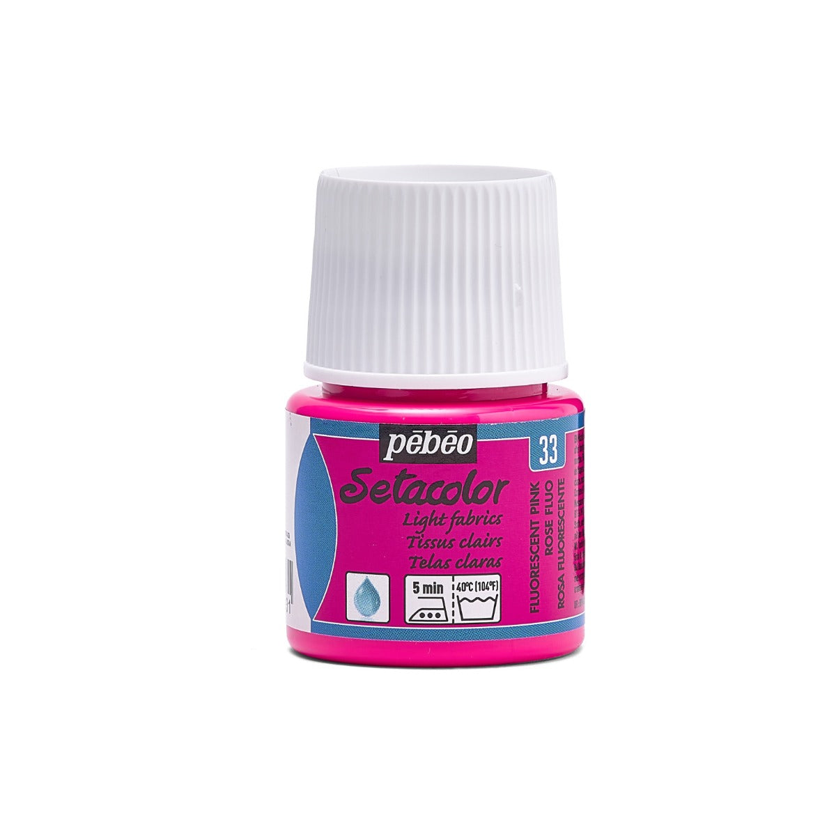 Pebeo Setacolor Light Fabric Pintura textil 45 ml - 33 - Fluorescente Roze