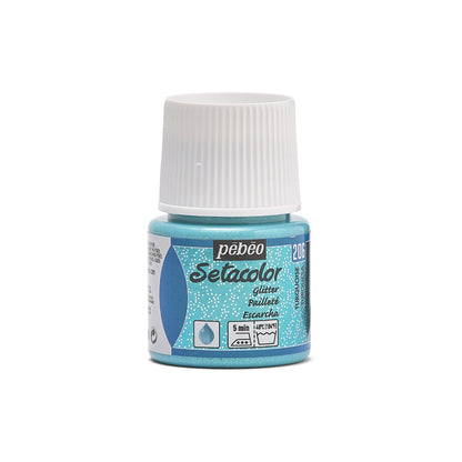 Pebeo Setacolor Glitter Pintura textil 45 ml - Turkoois