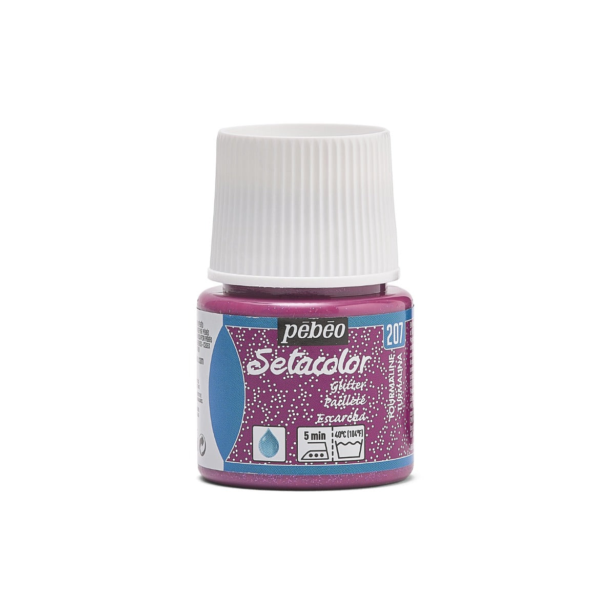 Pebeo Setacolor Glitter Pintura textil 45 ml - Toermalijn