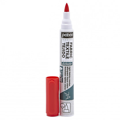 Pebeo Setacolor Light Fabric Marker 7A - Rojo