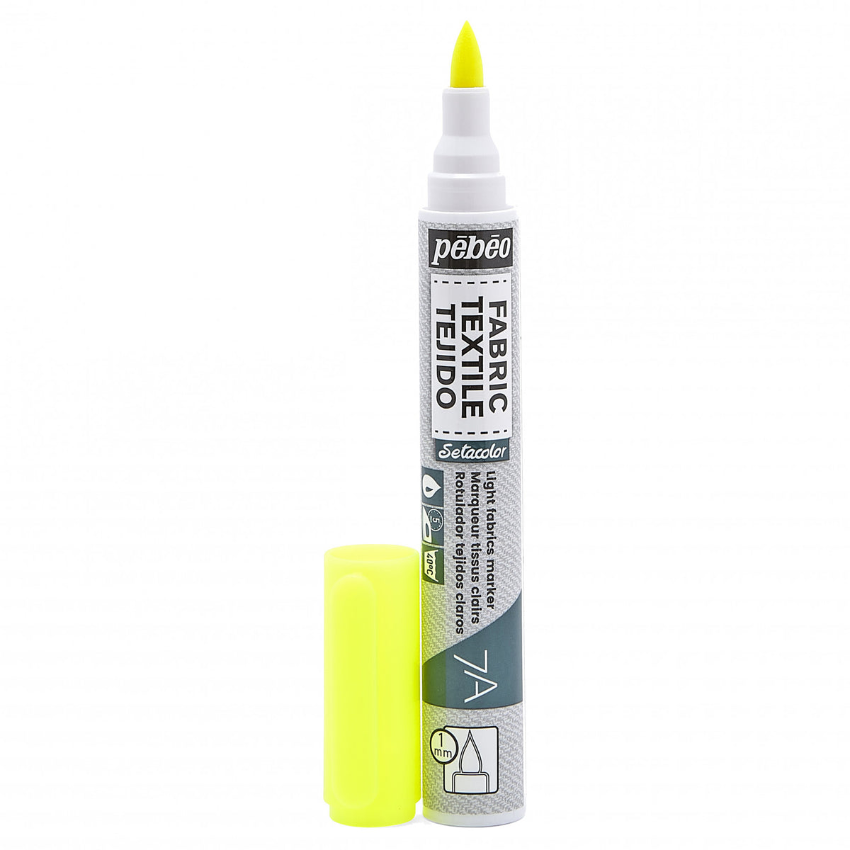 Pebeo Setacolor Light Fabric Marker 7A - 13 - Fluorescente Yellow