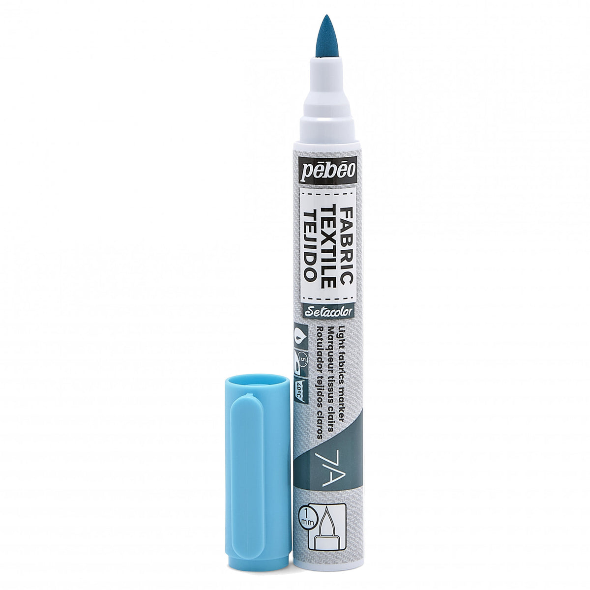 Pebeo Setacolor Light Fabric Marker 7A - 17 - Fluorescente Blue