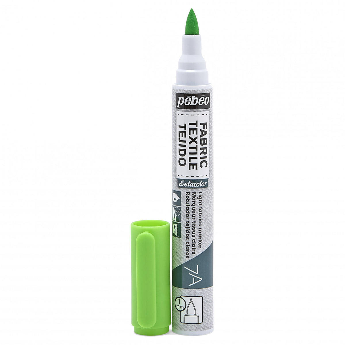 Pebeo Setacolor Light Fabric Marker 7A - 17 - Fluorescente Verde