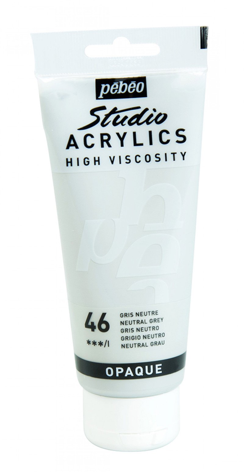 Pebeo Studio Pintura acrílica 100 ml - 46 - Gris neutro