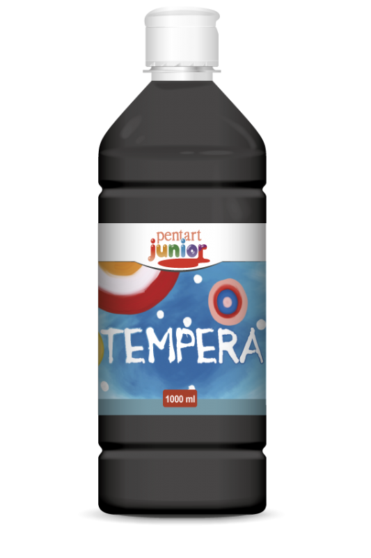 Pentart Pintura témpera 1000 ml - Negro
