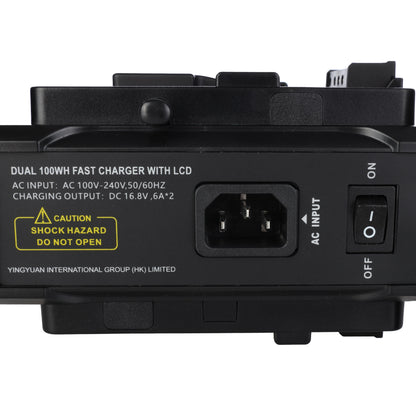 Rolux Doble Rápido Cargador RL-CH240S para Batería V-Mount — 6